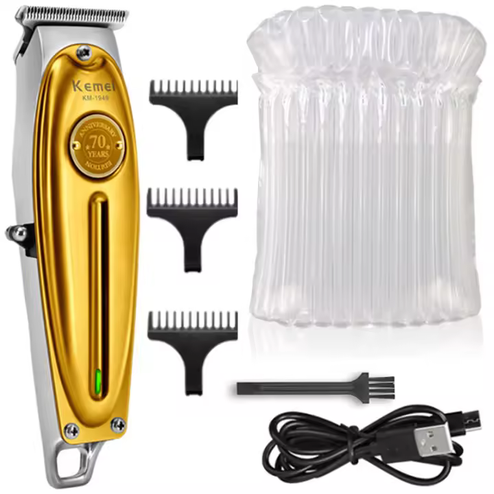Kemei-cortadora de pelo profesional de metal para hombre, máquina eléctrica para cortar el pelo y la barba, 1949 Pro - 1