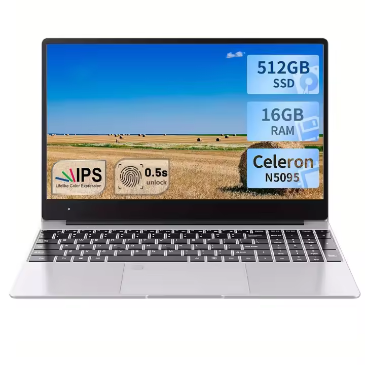 Portátil ultrafino Windows 11 Pro 17.3 pulgadas Intel Celeron N5095 16GB RAM 1024GB almacenamiento - 1