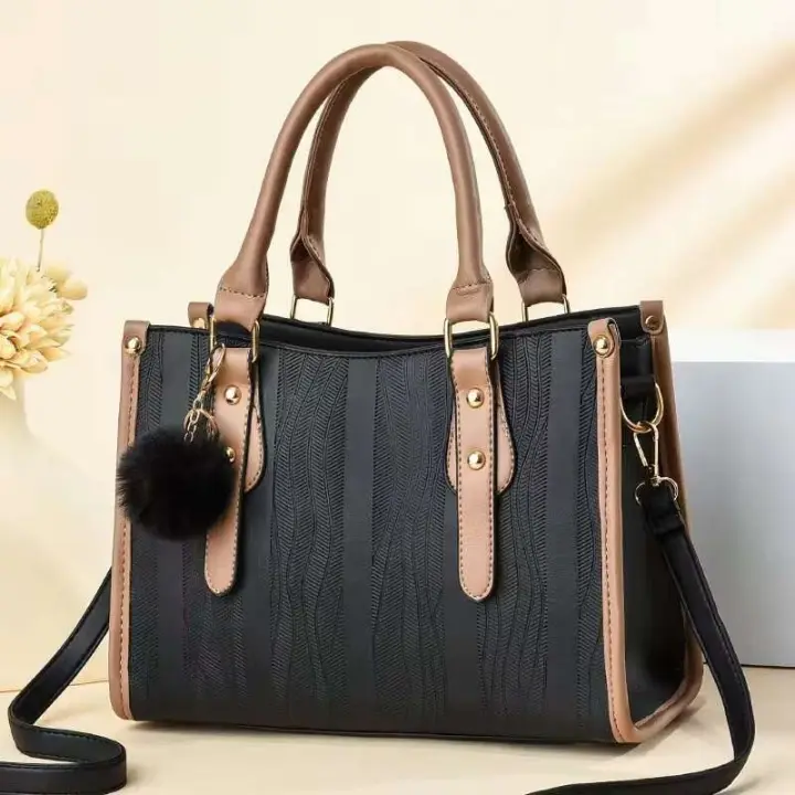 2022 nuevo bolso cómodo y hermoso para mujer, ligero, con cierre de cremallera y decoración de plumas, 16341 - 1