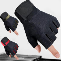 Guantes deportivos para hombre y mujer, equipo de mancuernas de medio dedo, antideslizantes, transpirables, entrenamiento de levantamiento de pesas, protectores de palma - details 5