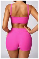 Pantalones cortos de Yoga para mujer, Shorts deportivos elásticos, antideslumbrantes, transpirables, de secado rápido - details 15
