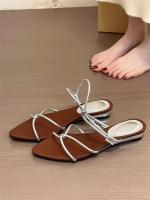 Temperamento francés abierto puntiagudo dos desgaste zapatillas geniales mujer desgaste 2025 nueva con falda sandalias con tiras cruzadas. - details 3