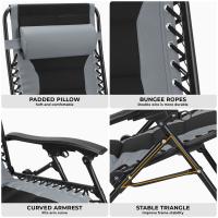 Silla de Relájate al Aire Libre Ajustable Asiento Cobertado para Adultos 160kg - details 20