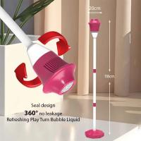 Máquina automática de burbujas Vertical de 47 pulgadas con luces, máquina de burbujas alimentada por batería, juguetes para fiestas al aire libre, regalos para niños - details 2