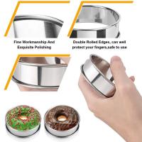 Anillos de tarta para Muffin de acero inoxidable, para hacer alimentos, pastel de frutas, galletas, anillo de tarta doble enrollado, accesorio de cocina de 8/9/10cm, 1 Uds. - details 8