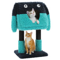 PAWZ Road 2 en 1 Árbol para gatos con postes rascadores de sisal, condominio acogedor, pequeño árbol para gatos de interior, linda casa de cama para gatos, juguetes para mascotas - details 17