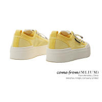 Malla transpirable pequeños zapatos blancos nuevos zapatos individuales casuales de las mujeres plataforma zapatos de tablero de color sólido zapatos de mujer versátiles - details 9