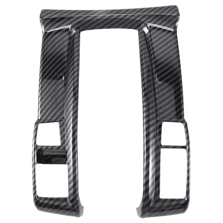 Embellecedor de cubierta de marco de Panel de cambio de marchas de consola central de fibra de carbono para Honda Civic 2016-2019 LHD - 1
