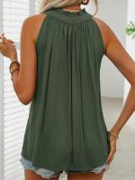Camisa Verde de Verano Sexy con Halter Moda Callejera 2024 para Mujeres - details 5