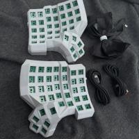 Dactyl Manuform Split Keyboard Kit Hotswap Cableado Modo Único con Plam Rest Custom 6x7 / 4x6 / 5x7 Vial de Teclado Mecánico Dividido Cable doble tipo C Teclado gris negro blanco Accesorios para juegos - details 11