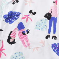 Camisa de manga corta para hombre, Camisa ajustada con estampado de flores fragmentadas, serie CS, primavera y verano, 2024 - details 117