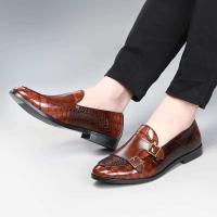2025 zapatos puntiagudos de cuero de negocios, zapatos de vestir de fiesta para hombre talla Oxford - details 3