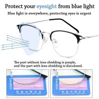 Gafas antigafas azules para hombre y mujer, gafas ultraligeras, con un gran marco para ordenador de oficina - details 4