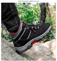 Botas de senderismo antideslizantes para hombre, zapatos de acampada al aire libre, senderismo y Trekking con cordones, zapatillas de caza y escalada, gran oferta - details 15