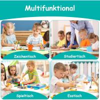 Mesa de Niños Ajustable en Altura Juego de Sillas de 4 Ideal para Jardín de Infantes y Habitación - details 15
