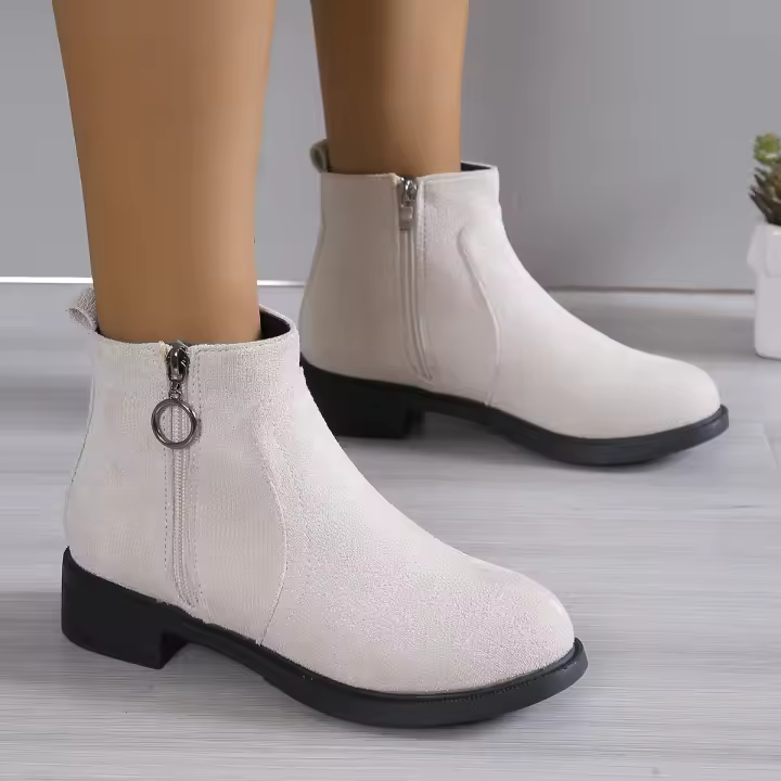 Tacones altos BO informales para mujer, botas Martin para exteriores, moda de otoño - 1