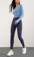 OzalCtree-mallas cálidas de cintura alta para Yoga, pantalones de Fitness para gimnasio, sin línea en T - details 6