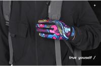 Guantes de ciclismo con estampado al por mayor, guantes de senderismo con dedos completos, guantes de invierno de malla de GEL para mujer - details 10