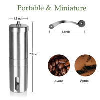 ICafilas-molinillo de café manual en acero inoxidable, preciso, de ajuste continuo, empaquetado reciclable - details 2