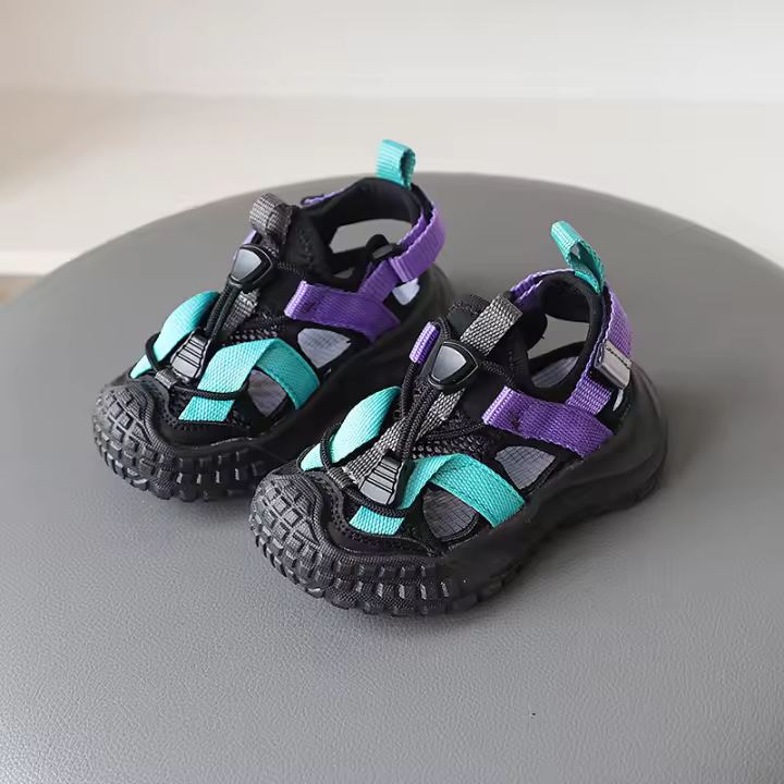 Sandalias deportivas para niños 2025 nuevos productos de verano Zapatos de malla transpirable con agujeros para niños Zapatos de playa huecos de secado rápido para niñas - 1