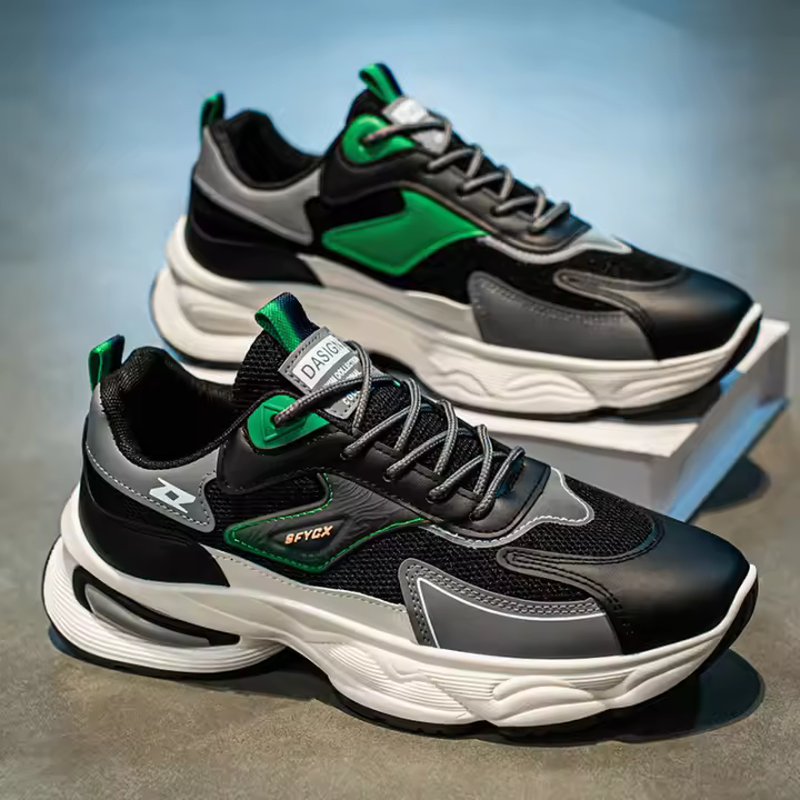 Zapatillas Deportivas de Malla Transpirable para Hombres Plataforma Todo Terreno de Moda - 1
