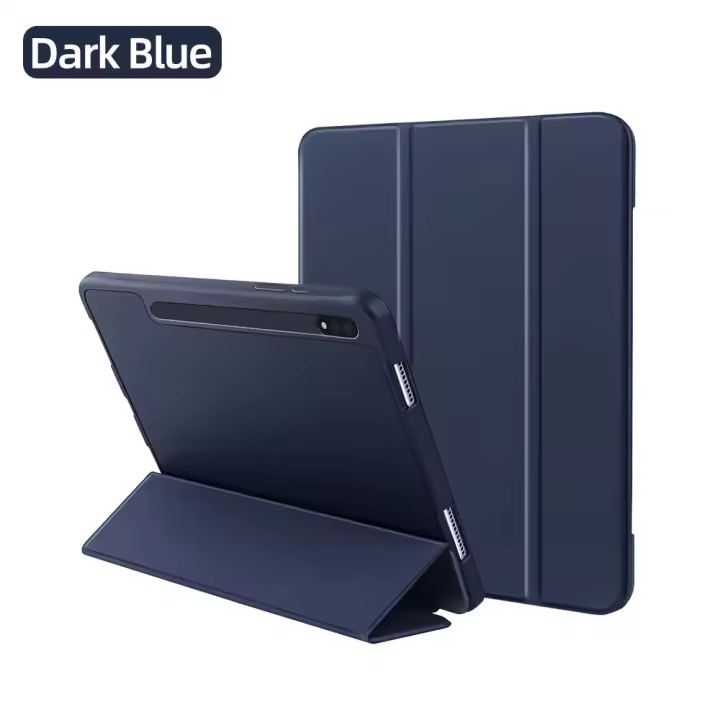 Funda para Samsung Galaxy Tab S8 11 pulgadas Compatible con S7 11 S6 Lite 10.4 S7 Plus S7 FE S8 Plus 12.4 S8 Ultra 14.6 con Caja de Plumas Material de Poliuretano Tipo de Patrón Sólido - 1