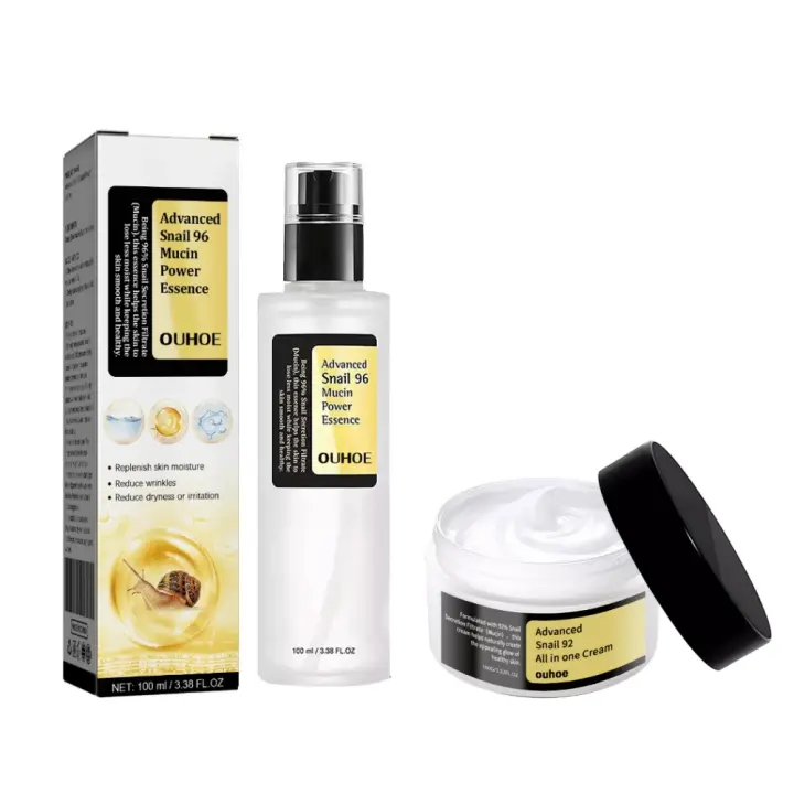 Esencia reparadora De Caracol, crema todo en uno, colágeno De Caracol, Esencia De Mucina De Caracol 96 Power, 2 piezas - 1