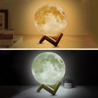 Lámpara de Luna recargable con impresión 3D, Luz LED nocturna, Interruptor táctil creativo, luz de luna para decoración de dormitorio, regalo de cumpleaños - details 9