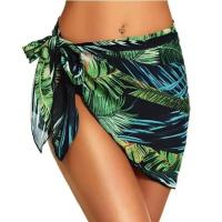 Conjunto de Bikini Transparente Pantalones Cortos Estampados para Mujer Traje de Baño - details 3