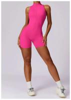 Monos deportivos sin mangas V Back Scrunch Traje de yoga de una pieza con cremallera - details 1