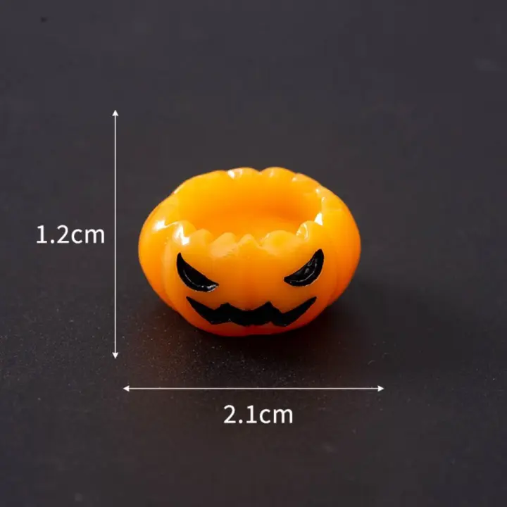 Adornos pequeños creativos de dibujos animados para Halloween, Mini adornos artesanales de resina Tombston, adornos de Festival de resina DIY para escritorio - 1