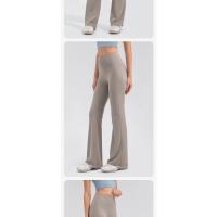 Pantalones acampanados de cintura alta de talla grande, pantalones de Yoga, pantalones cortos, mallas de entrenamiento, pantalones acampanados deportivos, pantalones deportivos para mujer - details 21