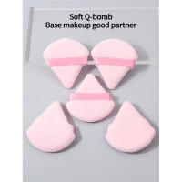 Puff Triangular de terciopelo para herramienta de maquillaje de ojos faciales, Mini esponja reutilizable y lavable, accesorio de belleza, 5 uds. - details 1