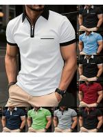Camiseta informal de manga corta con bolsillo en el pecho para hombre POLO - details 1