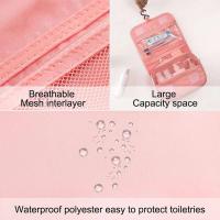 Bolsa de Almacenamiento de Maquillaje de Viaje Impermeable Organizador de Cosméticos de Nylon con Gancho Bolsa de Higiene Personal de Alto Diseño - details 4