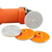 Almohadilla De Pulido En Seco Y Húmedo De Diamante De 3 Pulgadas Y 80mm Con Respaldo Para Moler Piedra De Granito Hormigón Mármol Cuarzo Cerradura De Hebilla Abrasiva - details 0