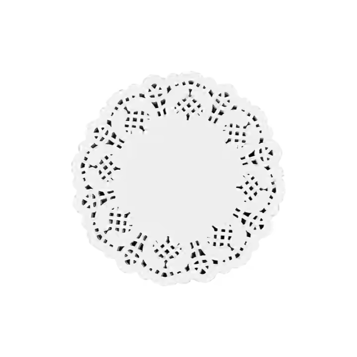 Paquete de 100 Piezas de Papel de Encaje Blanco Ideal para Boda, Fiesta, Decoración de Mesa - 1