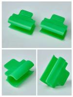 Abrazadera de película verde de plástico para jardín, poste de red para invernadero al aire libre - details 4