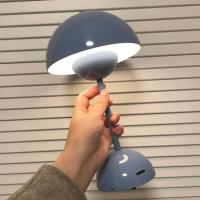 Lámpara de mesa de seta recargable por USB, accesorio de iluminación interior con ajuste de tres velocidades, lámpara de escritorio de brote de flores, decoración del Hoom, luz nocturna - details 11