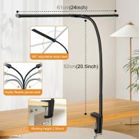PULUZ-Tubo de cuello de cisne, luz de relleno LED, Clip de cabeza doble, lámpara de escritorio - details 2