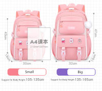 Mochila Escolar para Niñas OKKID Capacidad Grande, Múltiples Bolsillos, Diseño Rosa Lindo - details 1