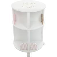 Redonda con Ruedas para organizar Libros – Habitación Infantil (Blanco y Gris) - details 6