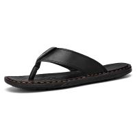 Zapatillas para hombre Chanclas de cuero para hombre Sandalias antideslizantes transpirables cómodas Zapatos de playa casuales ligeros para hombres - details 5