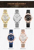 Reloj de cuarzo MINI FOCUS para mujer con esfera de diamantes, movimiento japonés, reloj delgado resistente al agua, pulsera de malla de acero inoxidable - details 2