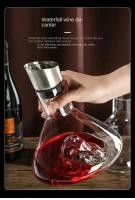 Cascada europea de Iceberg, nueva botella de vidrio transparente creativa sin plomo, botella de vino rápida - details 3