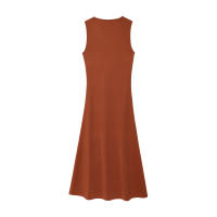 Ropa de mujer europea y americana popular U-cuello sin mangas vestido largo vestido fiesta - details 5