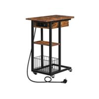 Mesa auxiliar de sofá en forma de C plegable Estilo industrial pequeño - details 7