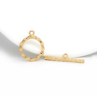 Pulsera de Tirantes Geométricos de Latón Dorado 18K Clasps para Hacer Joyería DIY - details 133
