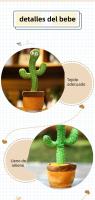 Cactus de Peluche Bailarín y Parlante, Gracioso y Encantador, Reproducts Audio y Movimiento, Juguetes Interactivos para Niños - details 4