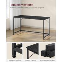 Mesa de Trabajo Pequeña Industrial Ideal para Teletrabajo, Estudio, Dormitorio 60 x 135 x 76cm - details 3
